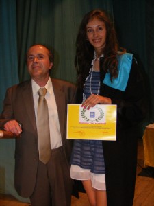 Clara Casuneanu si prof. Gheorghe Cirstian